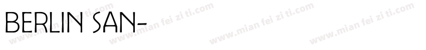 berlin san字体转换